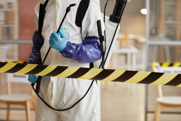 Professional Biohazard technician working in Deweese, NE